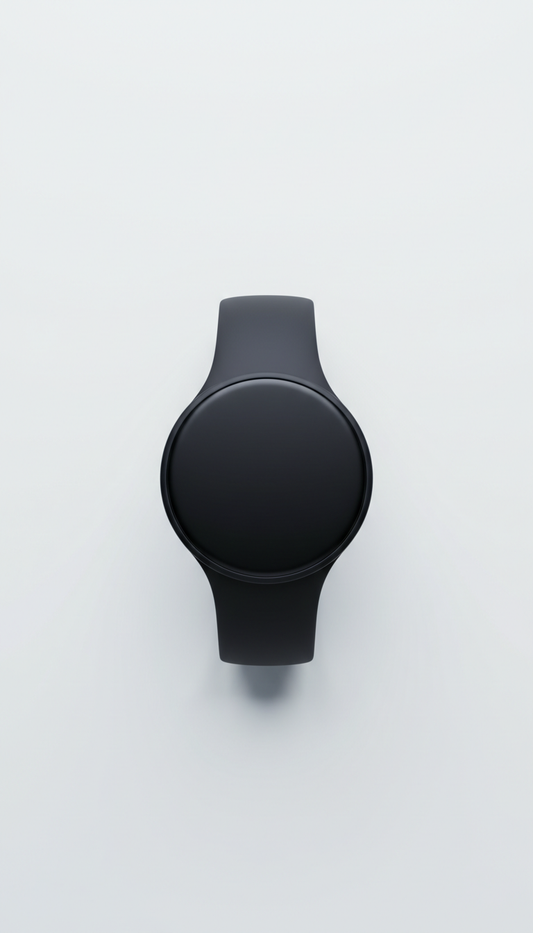 Graphite black minimalist smartwatch