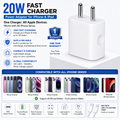 Ui 20 W PD 3 A Wall Charger for Mobile with Detachable Cable (White)