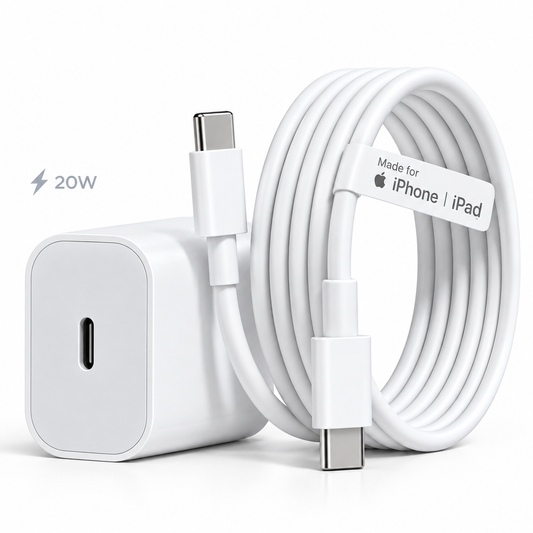 Ui 20 W Quick Charge 3 A Wall Charger for Mobile with Detachable Cable