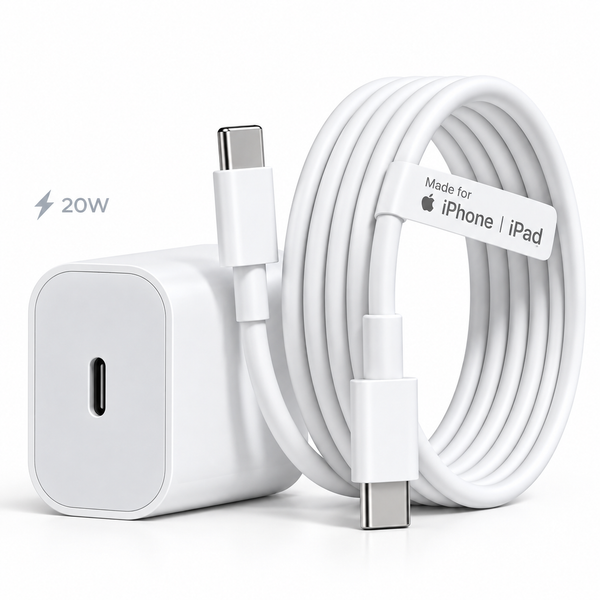 Ui 20 W Quick Charge 3 A Wall Charger for Mobile with Detachable Cable