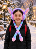 Ratanya Cute jumping rabbit with chuchu sound boys earmuffs for kids girls (RANDOM COLOR Ear Muff