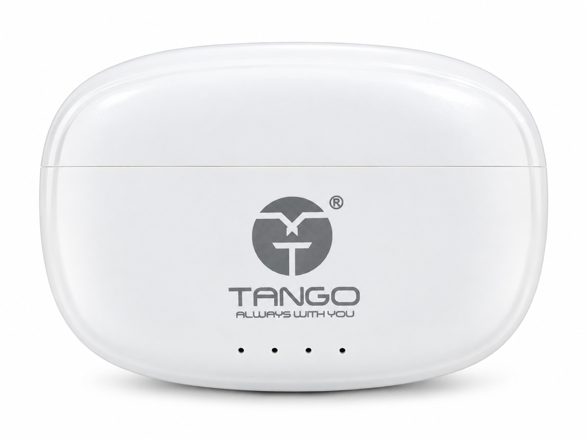 Tango  Airdopes DS-128, 150H Battery,Fast Charge,Bluetooth Headset (White, True Wireless)