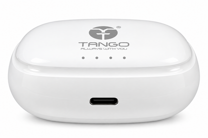 Tango  Airdopes DS-128, 150H Battery,Fast Charge,Bluetooth Headset (White, True Wireless)
