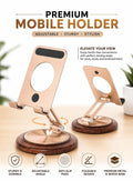 TANGO Desk Sathi Phone Holder 360° Rotational Circular Magnetization Sheet Mobile Holder