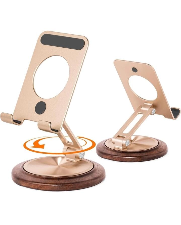 TANGO Desk Sathi Phone Holder 360° Rotational Circular Magnetization Sheet Mobile Holder