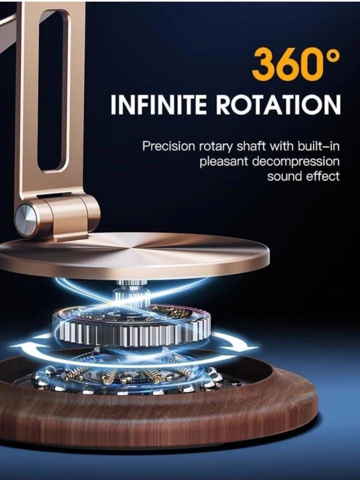TANGO Desk Sathi Phone Holder 360° Rotational Circular Magnetization Sheet Mobile Holder