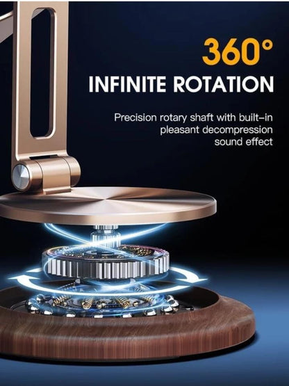 TANGO Desk Sathi Phone Holder 360° Rotational Circular Magnetization Sheet Mobile Holder